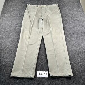Vintage Sun River Khakis Pants Mens 38x30 Olive Green Good  Cotton Twill